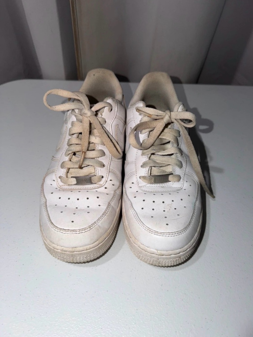 Nike Kids White Lace-Up Sneakers